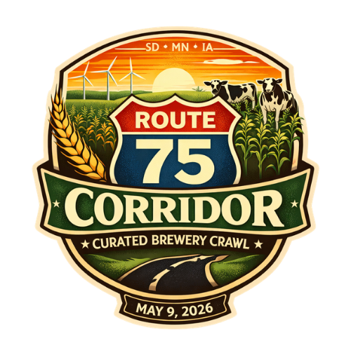 Route 75 Corridor Curated Brewery Crawl logo
